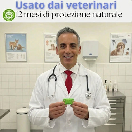 Ciondolo naturale antiparassitario cani